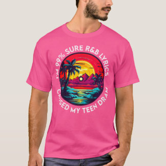 90年代のRb音楽男性へ女子ガールRnb愛人リズム Tシャツ