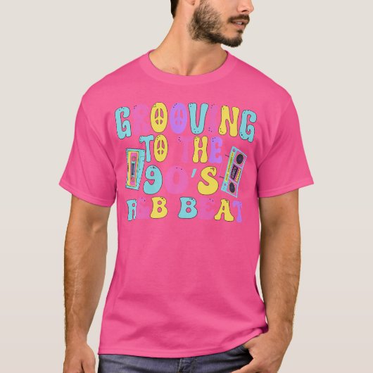 90年代のRb音楽男性へ女子ガールRnb愛人リズム Tシャツ (正面)