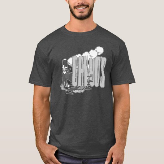 90年代のTシャツ（濃色） Tシャツ (正面)