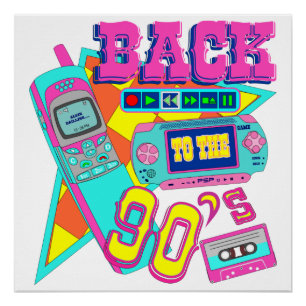 90年代へ戻ろう ネオンアーケード ポスター