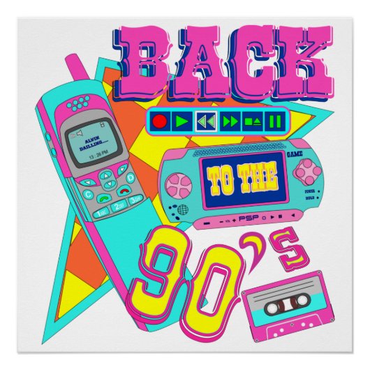 90年代へ戻ろう ネオンアーケード ポスター (正面)