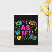 90年代もしレトロ無欠グラフィックインスパイアデザイン カード (黄色い花)