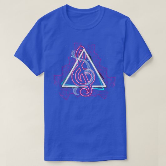 90年代アート音楽クラシカル愛好家Vaporwave Music Treb Tシャツ (デザイン正面)
