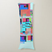 90年代インスパイア幾何カラフルモノグラム ボディピロー (正面縦)