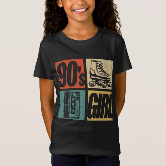 90年代ガール1990年代ファッション90テーマパーティー90年代 Tシャツ (正面)