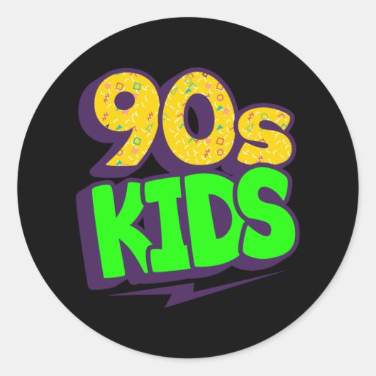 90年代キッズ1990ヴィンテージ90年代の恋人90年代の衣装 ラウンドシール (正面)