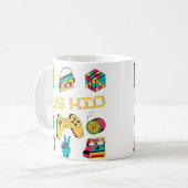 90年代キッドのレトロな美学の思い出 コーヒーマグカップ (正面左)