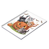 90年代キャットパンプキンハロウィーンフローラ不気味シーズン ノートブック (左側)