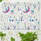 90年代ギャラクシーゲームセンター - 白 キッチンタオル (折り畳み)
