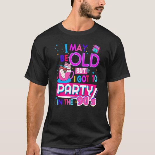 90年代コーヒーアイディアレディースレイブコーディネート&1990年代ファンク Tシャツ (正面)