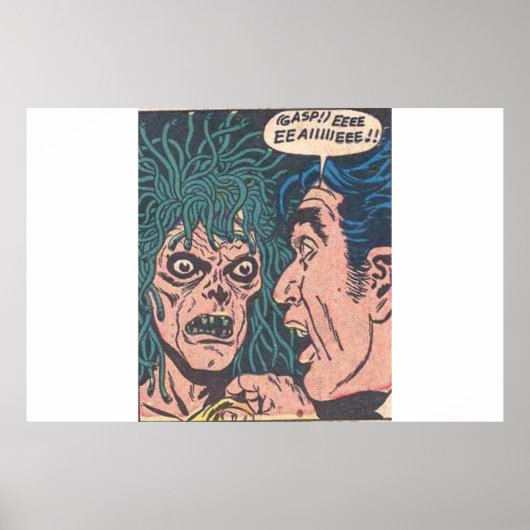 90年代ゴールデンエイジホラーヴィンテージ漫画 ポスター (正面)