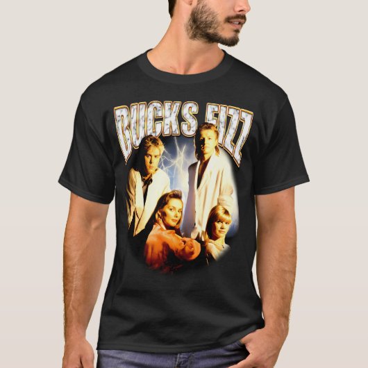 90年代スタイルのポップグループ Tシャツ (正面)