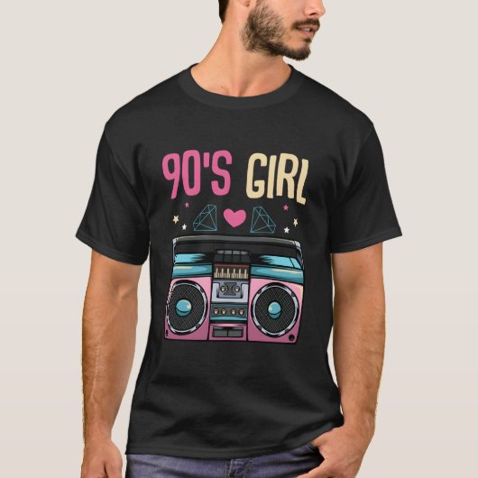 90年代スタイルの古いラジオ Tシャツ (正面)