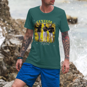 90年代スポーツブートレグ ラップ風 カスタムフォトTシャツ Tシャツ