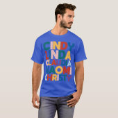 90年代スーパーモデル彼女たちビッグファイブカラフル Tシャツ (正面フル)