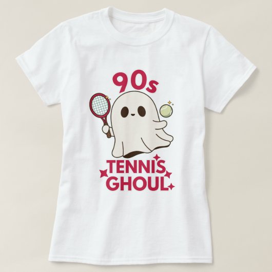 90年代テニスグールハロウィーン Tシャツ (デザイン正面)