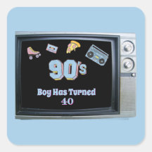 90年代テレビ 誕生日ステッカー  懐かしい コメディ