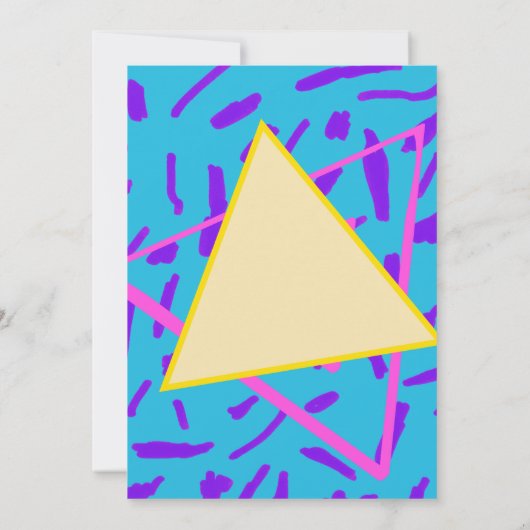 90年代ノスタルジックスローバック誕生日招待状 招待状 (裏面)