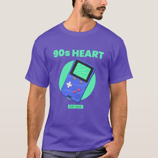 90年代ハート、8ビットソウル Tシャツ (正面)