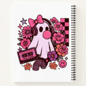 90年代バブルガム風レトロな幽霊ガールハロウィン ノートブック (裏面)