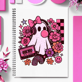 90年代バブルガム風レトロな幽霊ガールハロウィン ノートブック