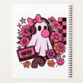 90年代バブルガム風レトロ幽霊ガールハロウィン プランナー手帳 (裏面)