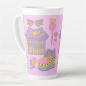 90年代パターン カフェラテマグ (左アングル)