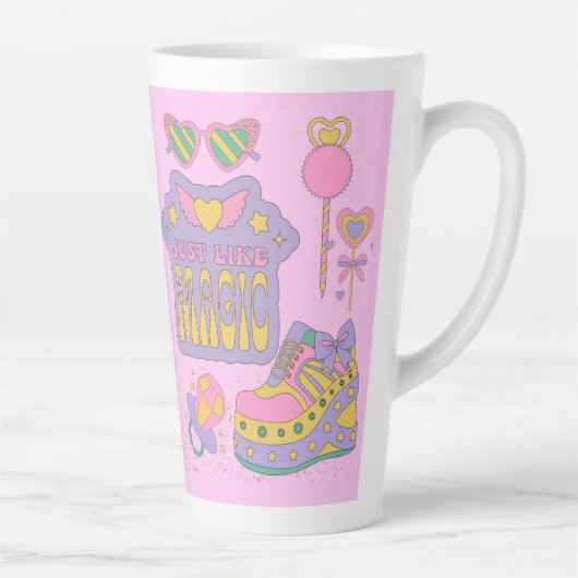 90年代パターン カフェラテマグ (右)