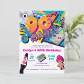 90年代パーティーの招待状, 90年代のテーマの招待状 招待状 (スタンド正面)