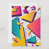 90年代パーティーの招待状, 90年代のテーマの招待状 招待状 (裏面)