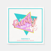 90年代パーティー1995年30歳の誕生日パーティー スタンダードカクテルナプキン (正面)