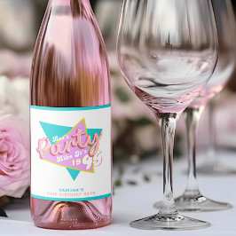 90年代パーティー1995年30歳の誕生日パーティー スパークリングワインラベル