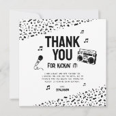 90年代ヒップホップに感謝 サンキューカード (正面)