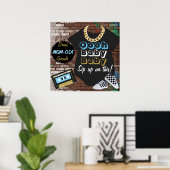 90年代ヒップホップブルーウーオベビーベビーバー標識 ポスター (ホームオフィス)