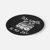 90年代ヒップホップ古い学校のブームボックス音楽好き ペーパープレート (アングル)