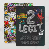 90年代ヒップホップ誕生日パーティー Two Legit to Quit (正面/裏面)