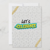 90年代ヒップホップ誕生日レトロパーティー 招待状 (裏面)