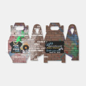 90年代ヒップホップ赤ちゃんシャワー切妻用箱 フェイバーボックス (折り畳みなし)