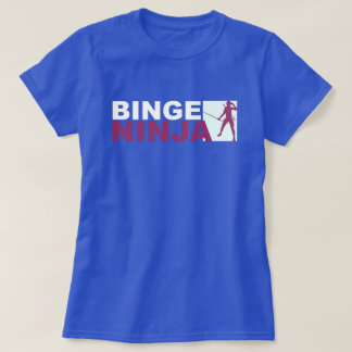 90年代ビンジウオッチメス忍者パープル&アクア Tシャツ