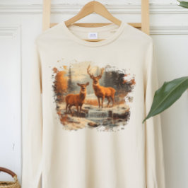 90年代ビンテージ・バク+ドー+シカ 女性&男性用 Tシャツ