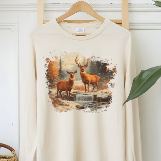 90年代ビンテージ・バク+ドー+シカ 女性&男性用 Tシャツ