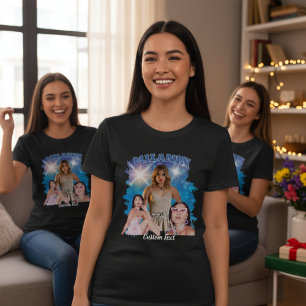 90年代ブートレグ ラップTシャツ カスタム写真 ヴィンテージ ヒップホップ S Tシャツ