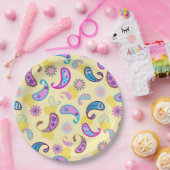 90年代ペイズリー ペーパープレート (パーティー)