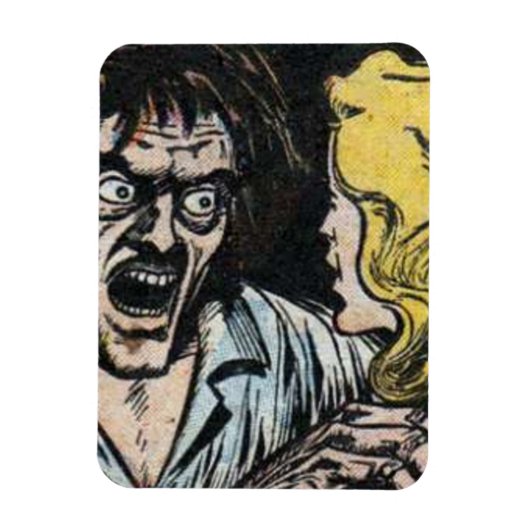 90年代ホラーヴィンテージ漫画漫画本愛好家 マグネット (縦)