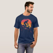 90年代マウンテンバイク風レトロデザイン Tシャツ (正面フル)