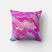 90年代マゼンダポップ・アートのンのノスタルジアアート クッション (正面)