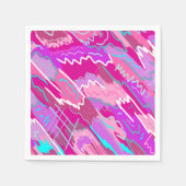 90年代マゼンダポップ・アートのンのノスタルジアアート スタンダードカクテルナプキン (正面)