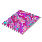 90年代マゼンダポップ・アートのンのノスタルジアアート タイル (側面)