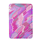 90年代マゼンダポップ・アートのンのノスタルジアアート バスマット (正面縦)