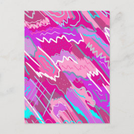 90年代マゼンダポップ・アートのンのノスタルジアアート ポストカード